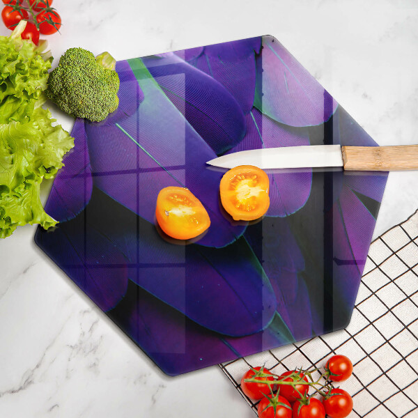 Kuchynská doska zo skla Neónové pierka