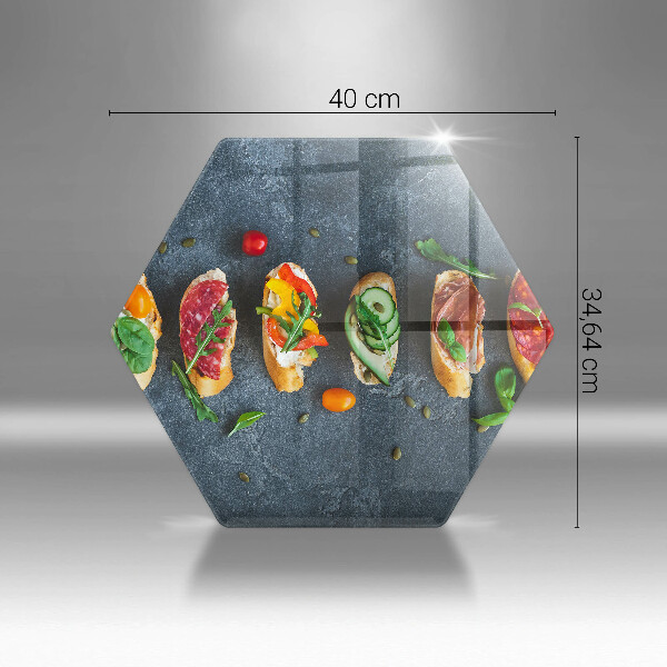 Kuchynská doska zo skla Farebné sendviče