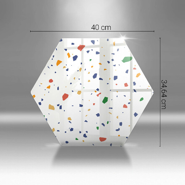 Kuchynská doska zo skla Farebná kamenina