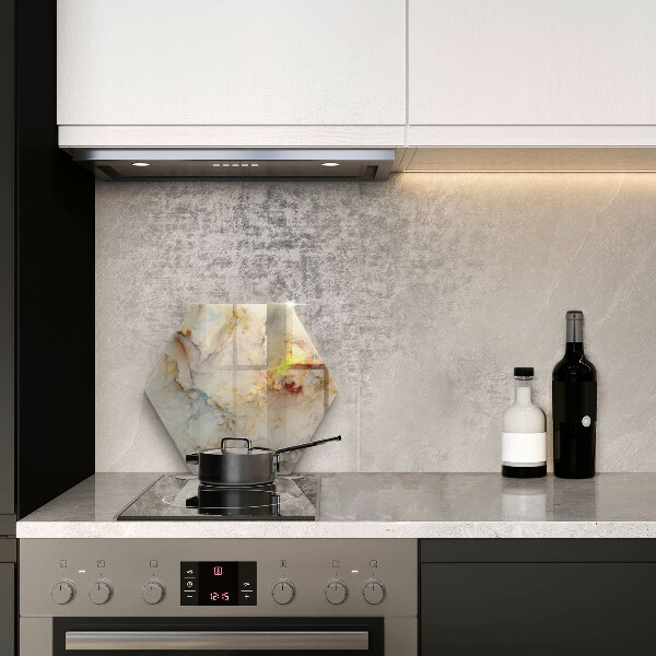 Kuchynská doska zo skla Textúra mramoru so zlatom