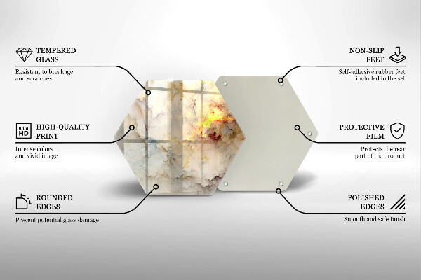 Kuchynská doska zo skla Textúra mramoru so zlatom