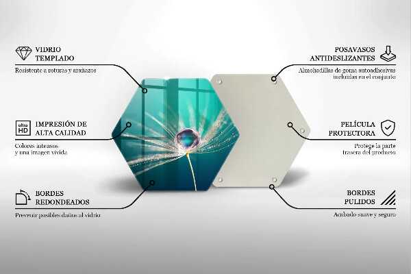 Kuchynská doska zo skla Rosa na púpave