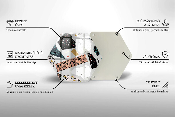 Kuchynská doska zo skla Kamenina