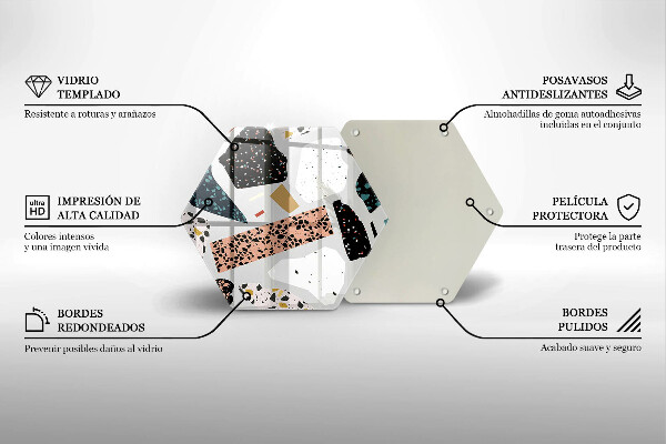 Kuchynská doska zo skla Kamenina