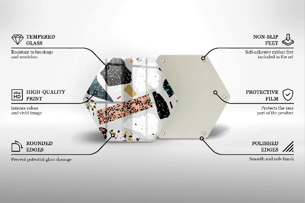 Kuchynská doska zo skla Kamenina