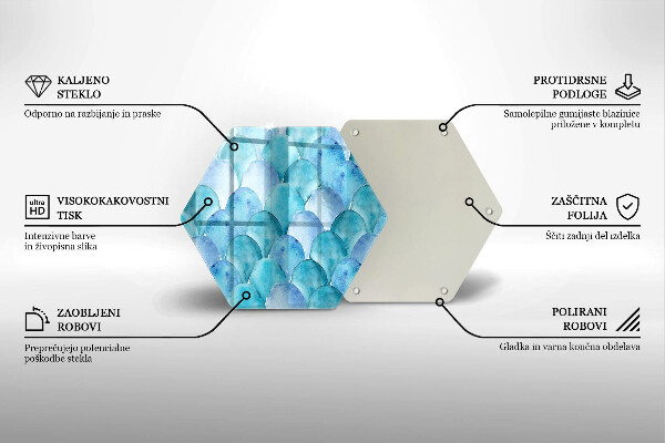 Kuchynská doska zo skla Akvarelové váhy