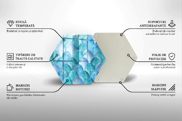 Kuchynská doska zo skla Akvarelové váhy
