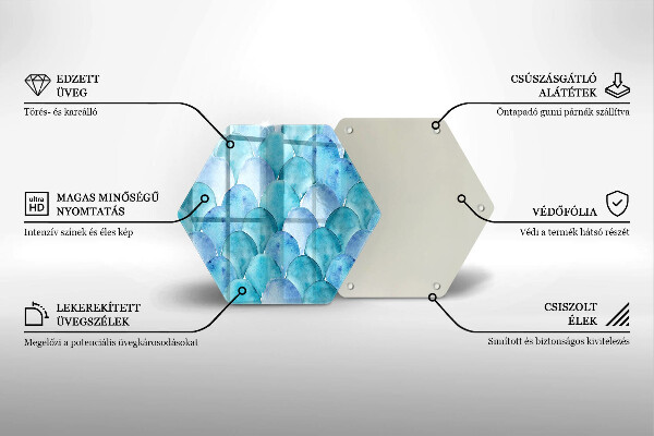 Kuchynská doska zo skla Akvarelové váhy