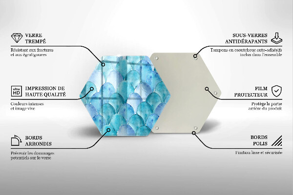 Kuchynská doska zo skla Akvarelové váhy