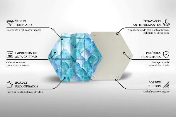 Kuchynská doska zo skla Akvarelové váhy