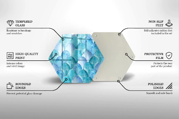 Kuchynská doska zo skla Akvarelové váhy