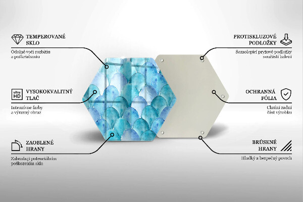 Kuchynská doska zo skla Akvarelové váhy