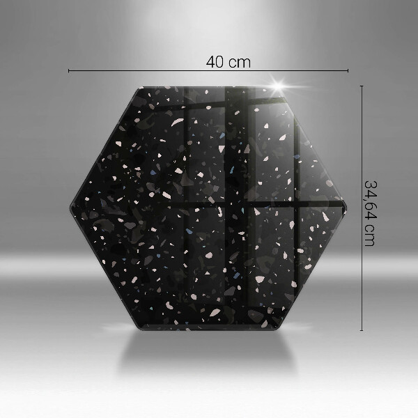 Kuchynská doska zo skla Tmavá kamenina