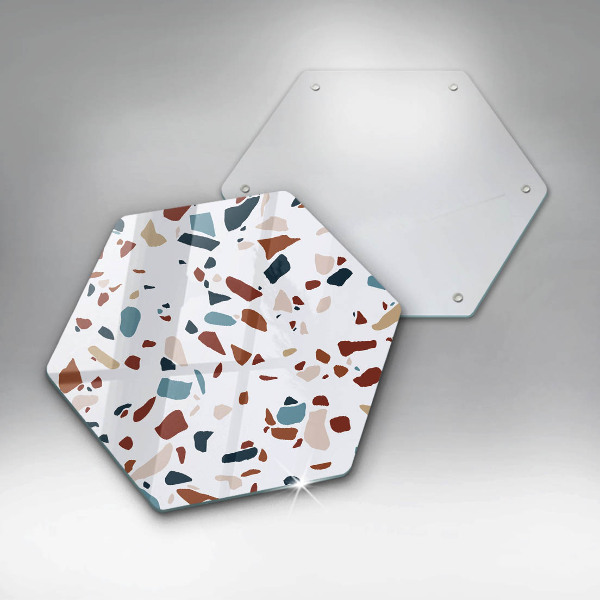 Kuchynská doska zo skla Dekoratívny kameň