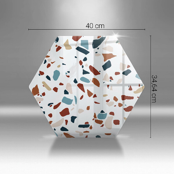 Kuchynská doska zo skla Dekoratívny kameň