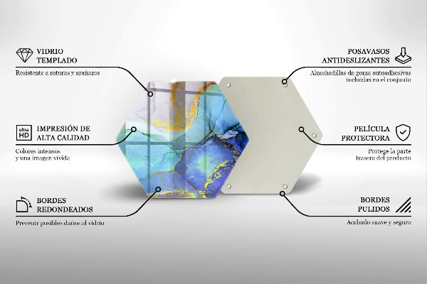 Kuchynská doska veľká zo skla Prasknutý zlatý kameň