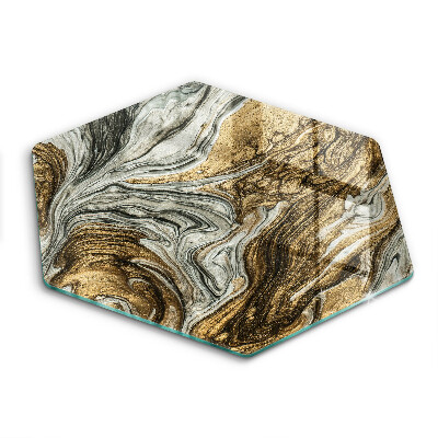 Kuchynská doska veľká zo skla Bohatá abstrakcia