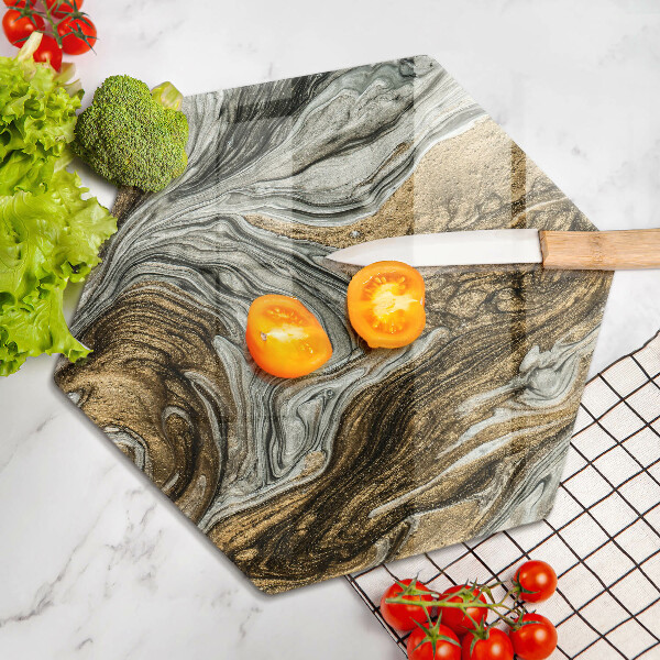 Kuchynská doska veľká zo skla Bohatá abstrakcia