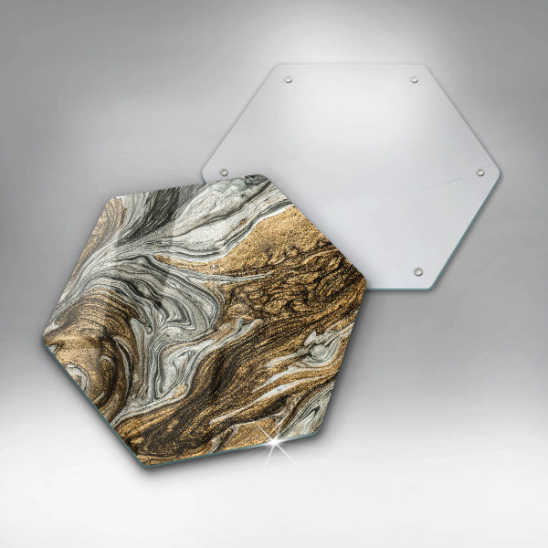 Kuchynská doska veľká zo skla Bohatá abstrakcia