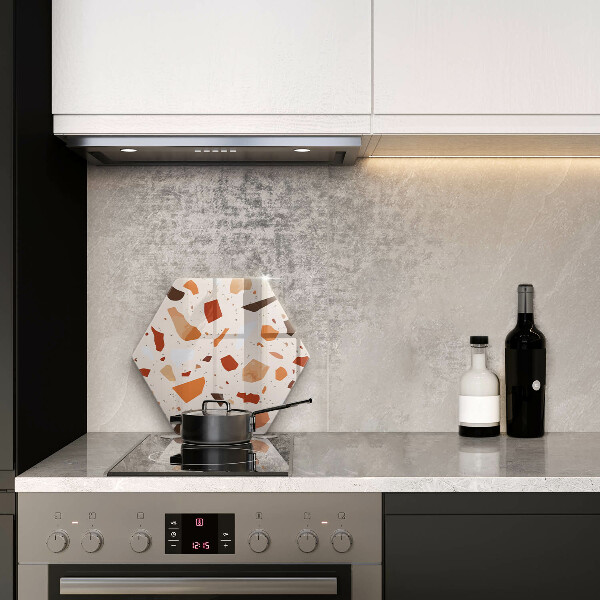 Kuchynská doska veľká zo skla Dekoratívna kamenina