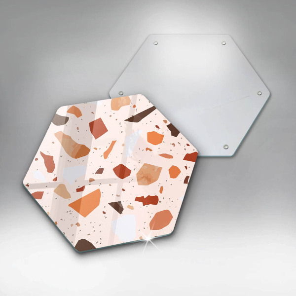 Kuchynská doska veľká zo skla Dekoratívna kamenina