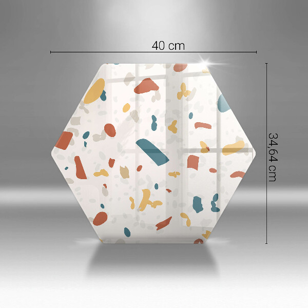 Kuchynská doska veľká zo skla Dekoratívna kamenina