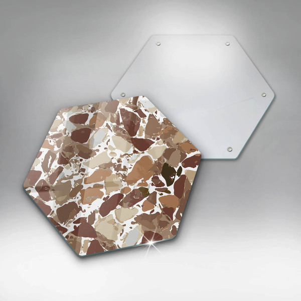 Kuchynská doska veľká zo skla Kamenné ozdobné škvrny