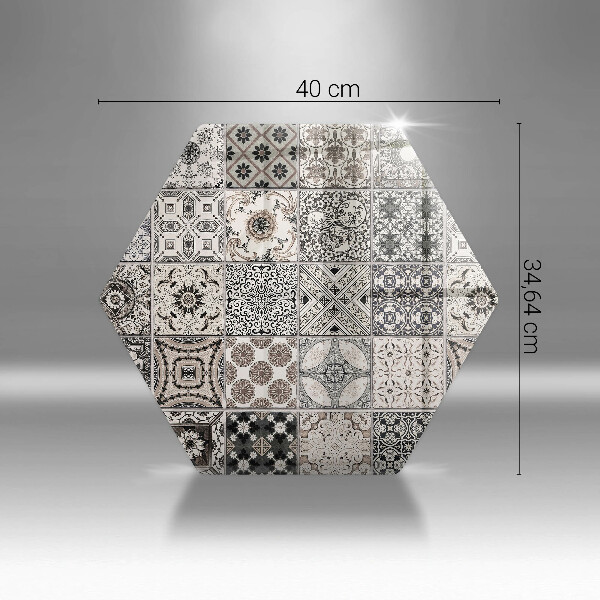 Kuchynská doska veľká zo skla Dekoratívne dlaždice