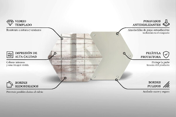 Kuchynská doska veľká zo skla Staré drevené dosky