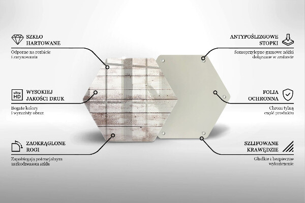 Kuchynská doska veľká zo skla Staré drevené dosky