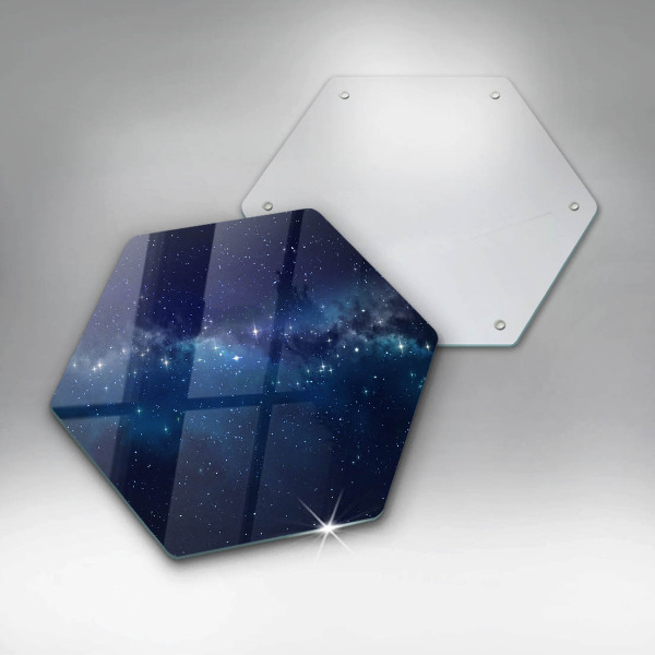 Kuchynská doska veľká zo skla Vesmír a hviezdy