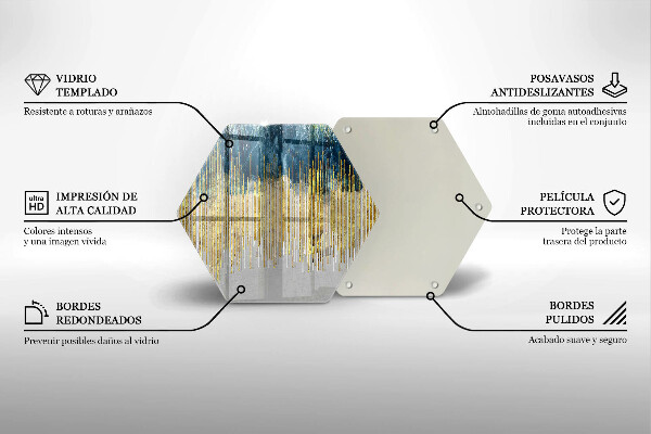Kuchynská doska zo skla Dizajnérska abstrakcia