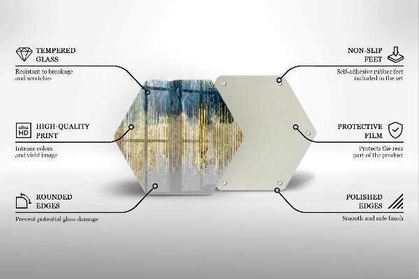 Kuchynská doska zo skla Dizajnérska abstrakcia