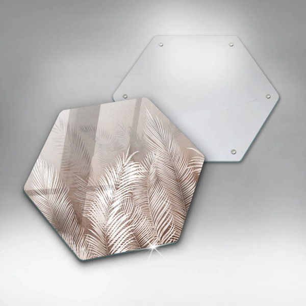 Kuchynská doska zo skla Boho vegetačné listy