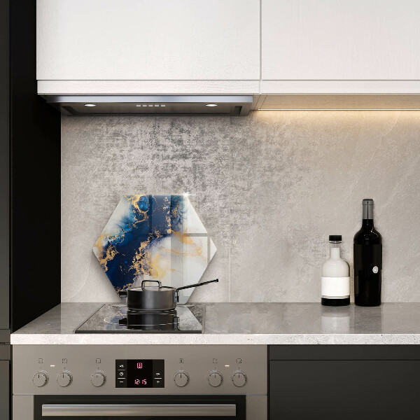 Kuchynská doska zo skla Abstrakcia s modrou