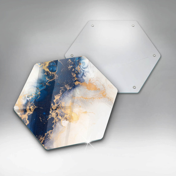 Kuchynská doska zo skla Abstrakcia s modrou