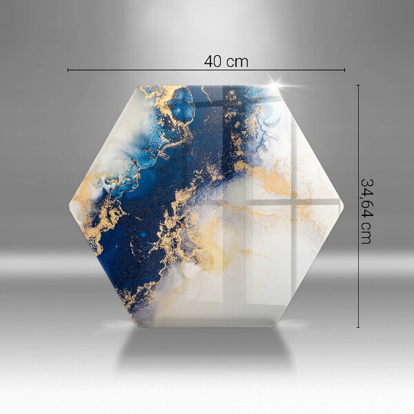 Kuchynská doska zo skla Abstrakcia s modrou