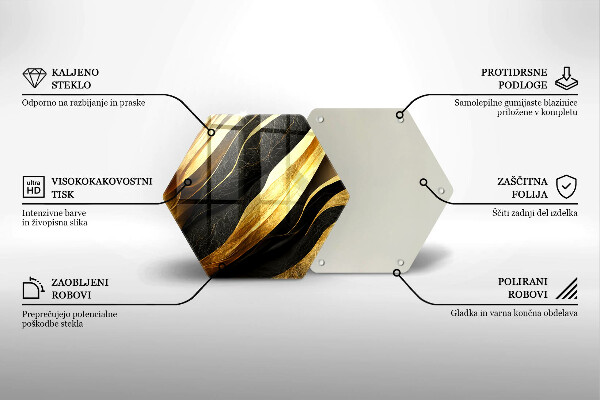 Kuchynská doska zo skla Elegantná abstrakcia