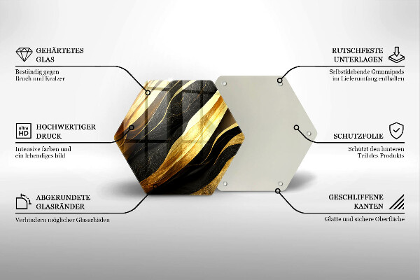 Kuchynská doska zo skla Elegantná abstrakcia