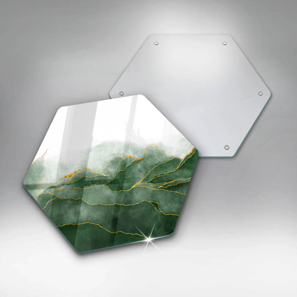 Kuchynská doska veľká zo skla Abstraktná príroda