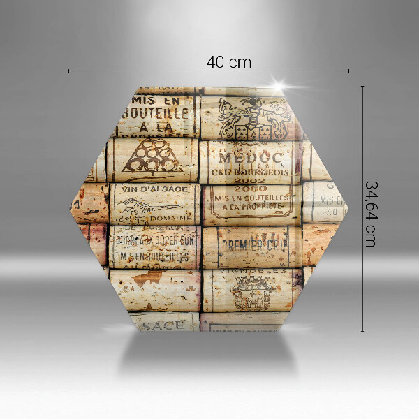 Kuchynská doska veľká zo skla Staré zátky od vína