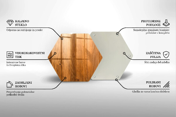 Kuchynská doska zo skla Drevené dosky