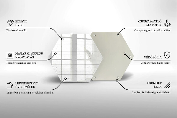 Kuchynská doska zo skla Moderné svetlé dosky