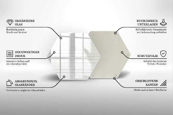 Kuchynská doska zo skla Moderné svetlé dosky