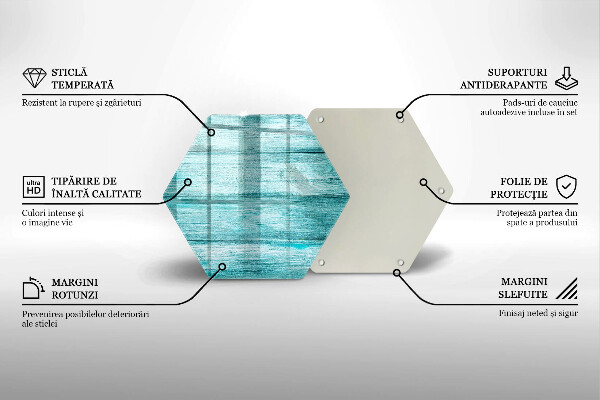 Kuchynská doska zo skla Vintage drevené dosky