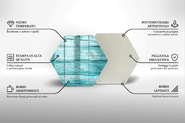 Kuchynská doska zo skla Vintage drevené dosky