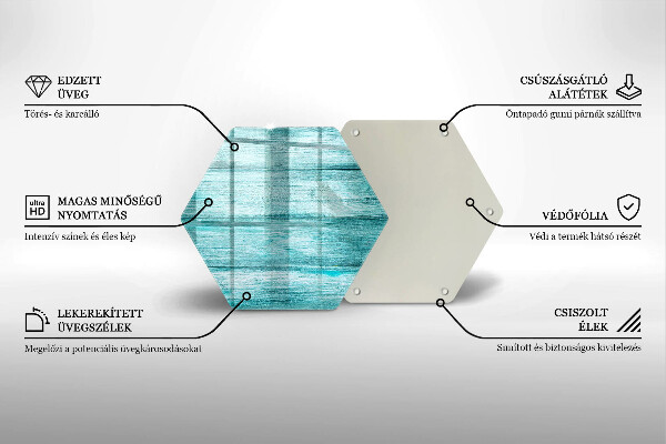 Kuchynská doska zo skla Vintage drevené dosky