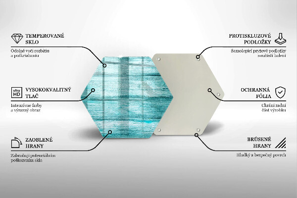Kuchynská doska zo skla Vintage drevené dosky