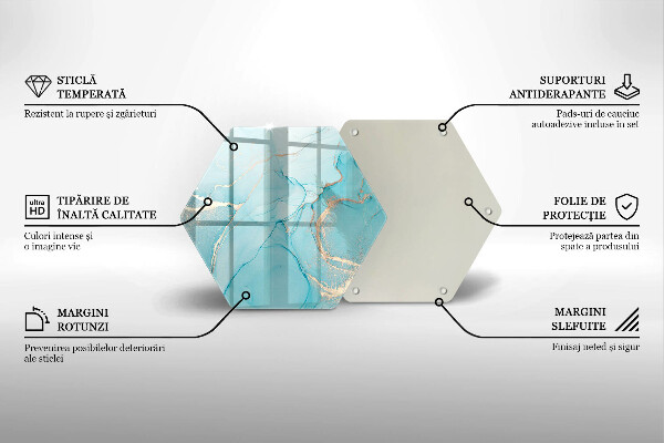 Kuchynská doska zo skla Kamenná abstrakcia