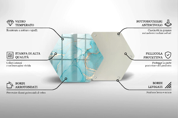Kuchynská doska zo skla Kamenná abstrakcia